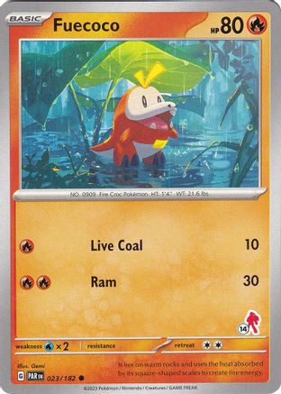 [PKM] Fuecoco (023/182) (Armarouge Stamp #14) [Battle Academy 2024]