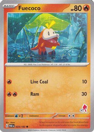 [PKM] Fuecoco (023/182) (Armarouge Stamp #17) [Battle Academy 2024]