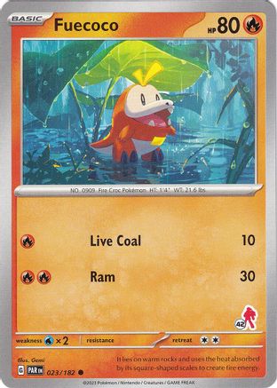 [PKM] Fuecoco (023/182) (Armarouge Stamp #42) [Battle Academy 2024]