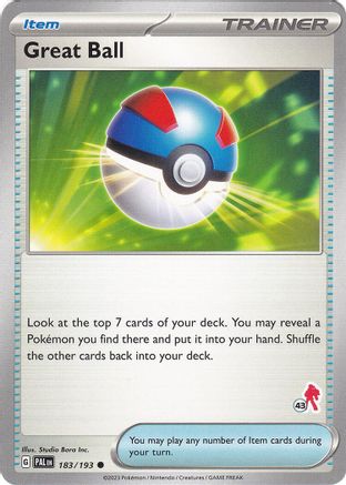 [PKM] Great Ball (183/193) (Armarouge Stamp #43) [Battle Academy 2024]