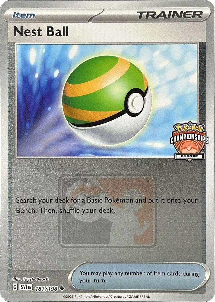 [PKM] Nest Ball (181/198) (2024 Europe Championships) [League & Championship Cards]