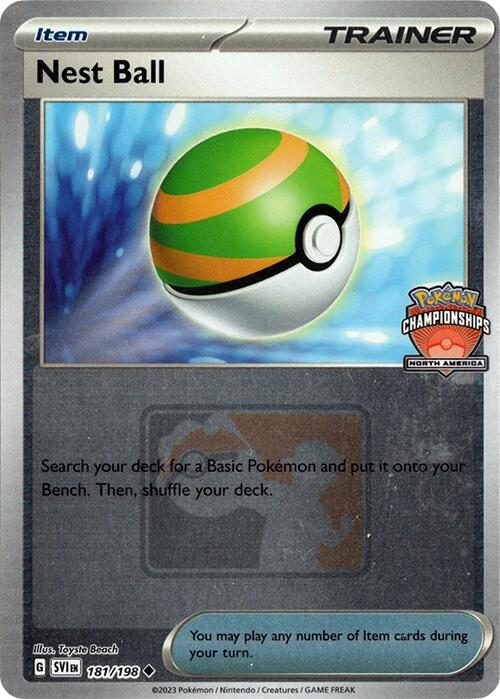 [PKM] Nest Ball (181/198) (2024 North America Championships) [League & Championship Cards]