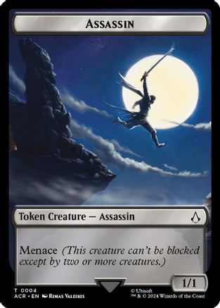 {T} Assassin // A Mysterious Creature Double-Sided Token [Assassin's Creed Tokens][TACR 4//8]