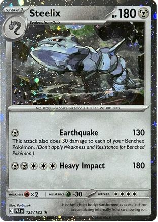 [PKM] Steelix (125/182) (Cosmos Holo) [Scarlet & Violet: Paradox Rift]