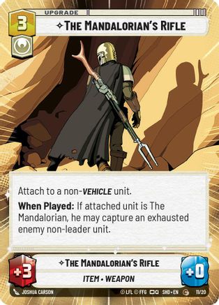 {SW-R}The Mandalorian's Rifle (Hyperspace) (11/20) [Shadows of the Galaxy Weekly Play Promo]
