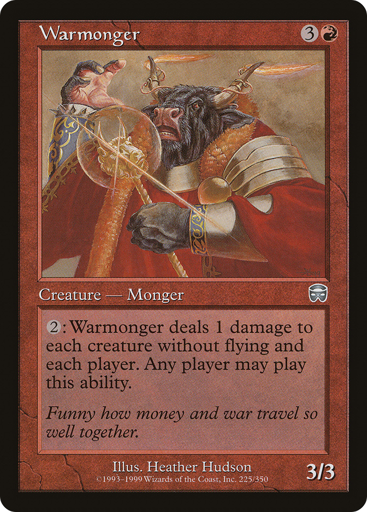 {C} Warmonger [Mercadian Masques][MMQ 225]