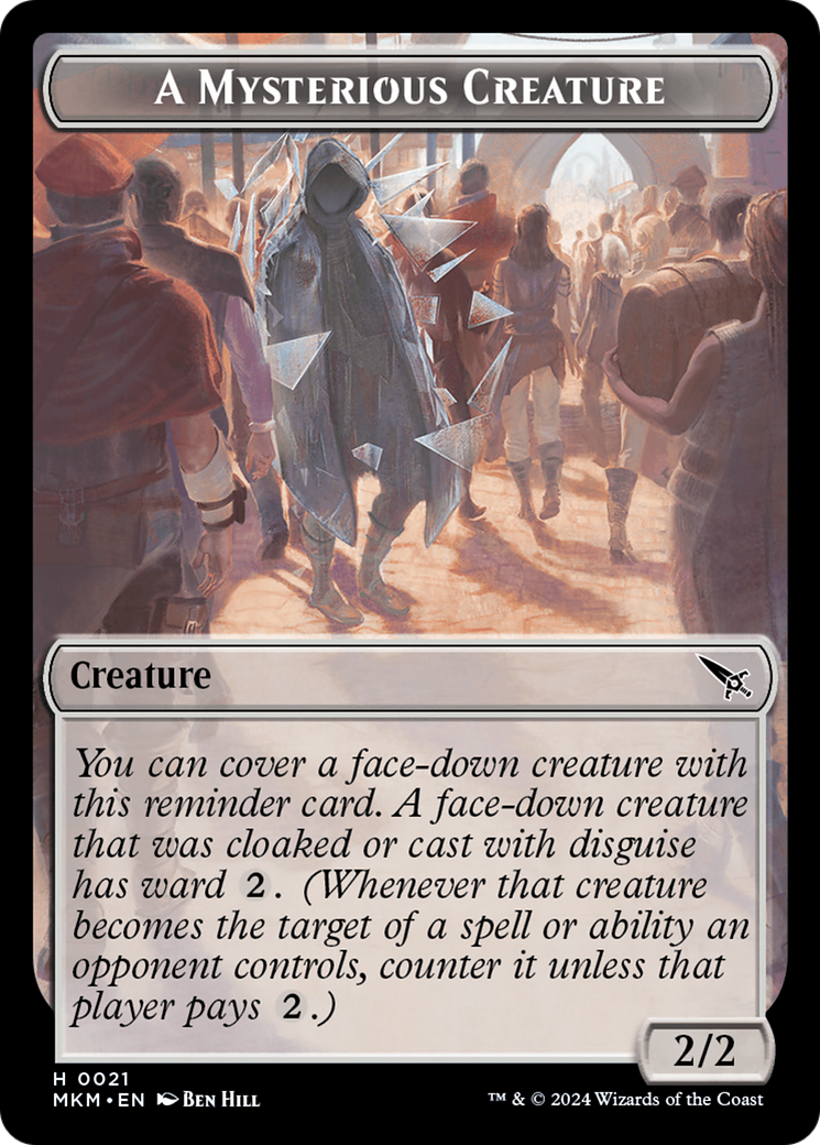 {T} Ooze // A Mysterious Creature Double-Sided Token [Murders at Karlov Manor Tokens][TMKM 8//21]