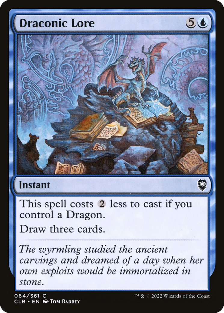 {C} Draconic Lore [Commander Legends: Battle for Baldur's Gate][CLB 064]