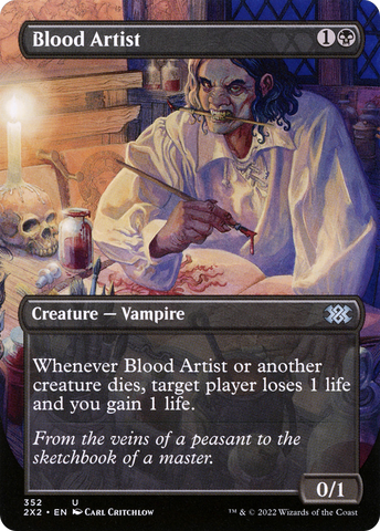{C} Blood Artist (Borderless Alternate Art) [Double Masters 2022][2X2 352]