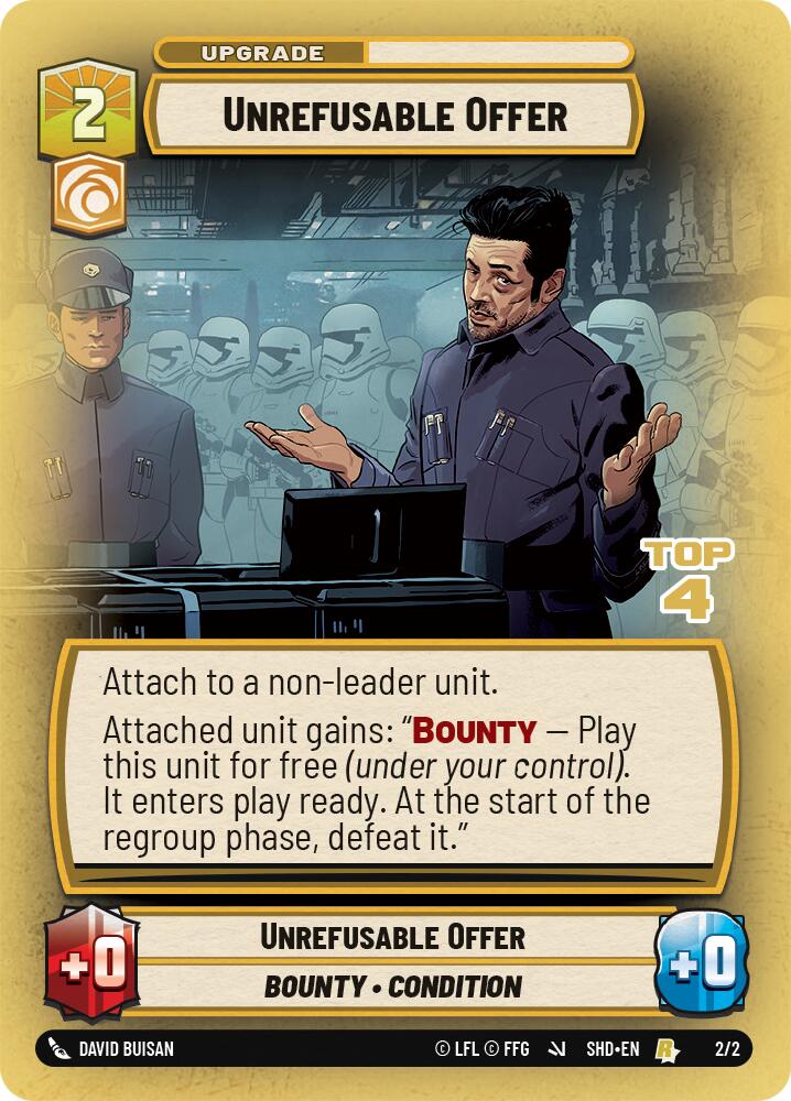 {SW-R}Unrefusable Offer (Top 4) (2/2) [Shadows the Galaxy Store Showdown Promo]