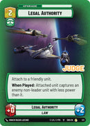 {SW-R}Legal Authority (1/2) [Shadows of the Galaxy Planetary Qualifier Promo]