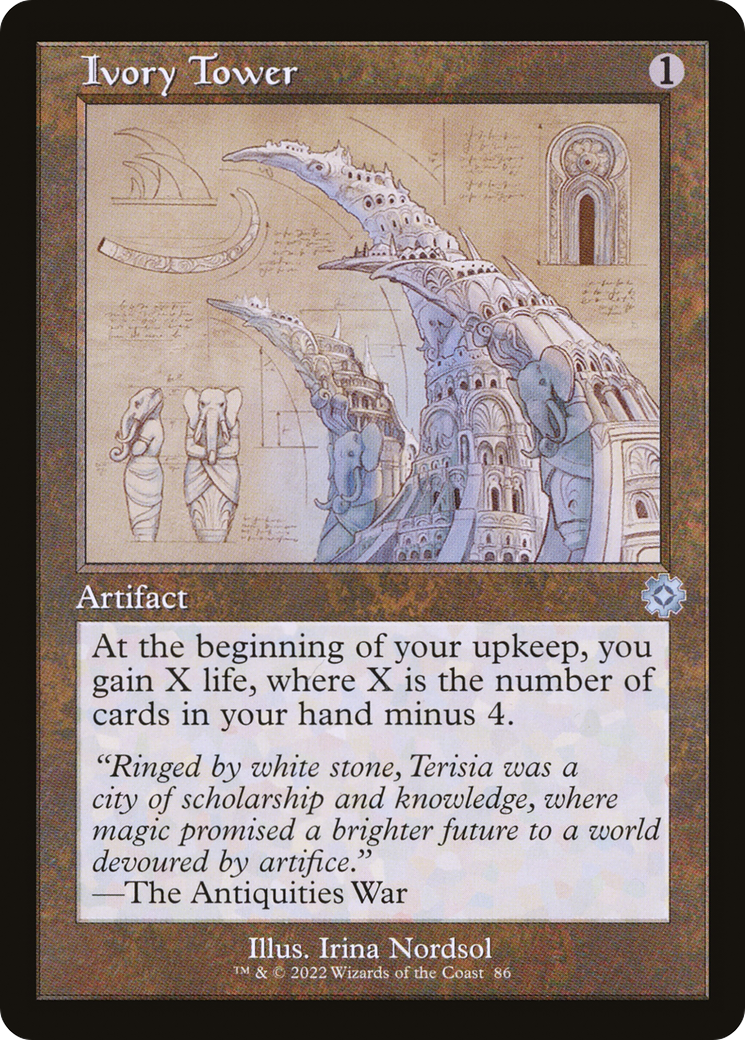 {C} Ivory Tower (Retro Schematic) [The Brothers' War Retro Artifacts][BRR 086]