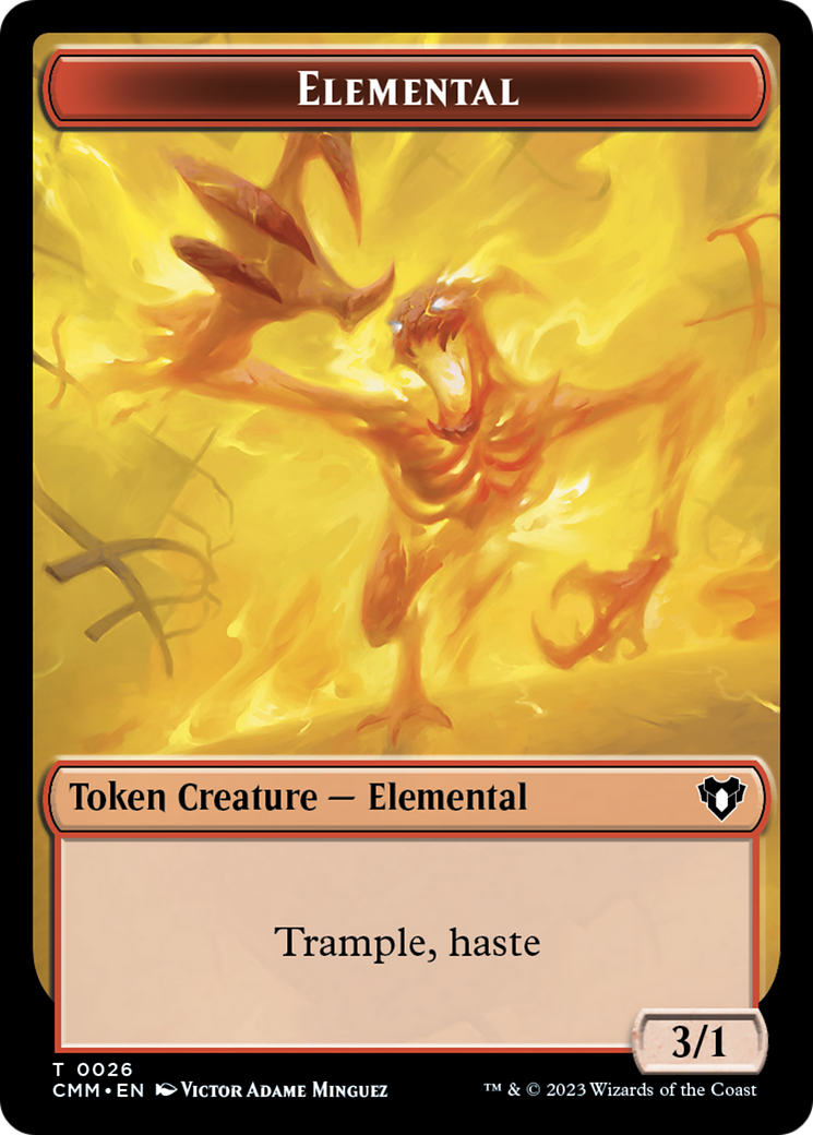 {T} Elemental Token (26) [Commander Masters Tokens][TCMM 026]