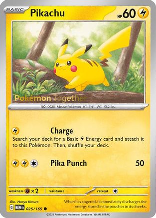 [PKM] Pikachu (025/165) (PokePost Promo) [Scarlet & Violet: 151]