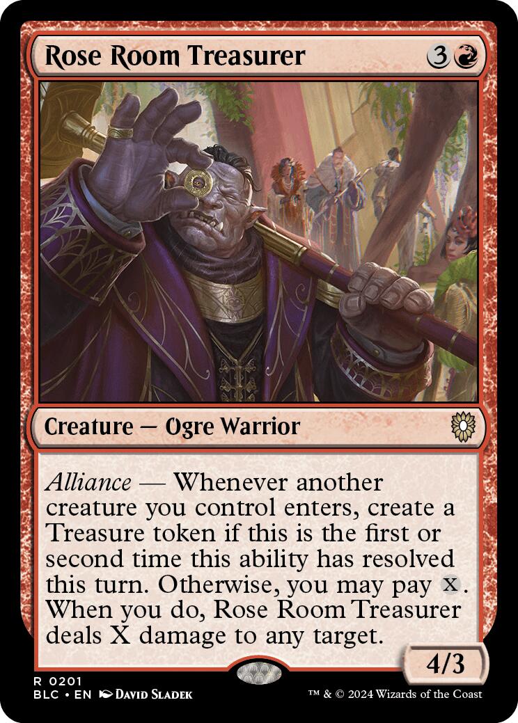 {R} Rose Room Treasurer [Bloomburrow Commander][BLC 201]