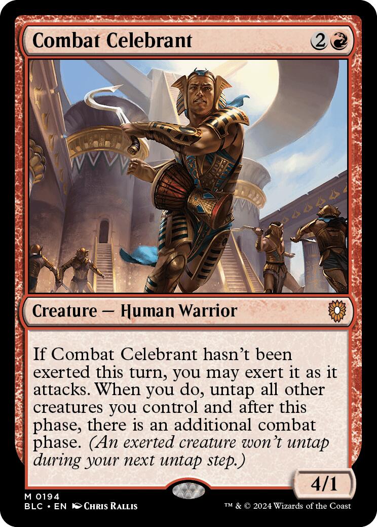 {R} Combat Celebrant [Bloomburrow Commander][BLC 194]