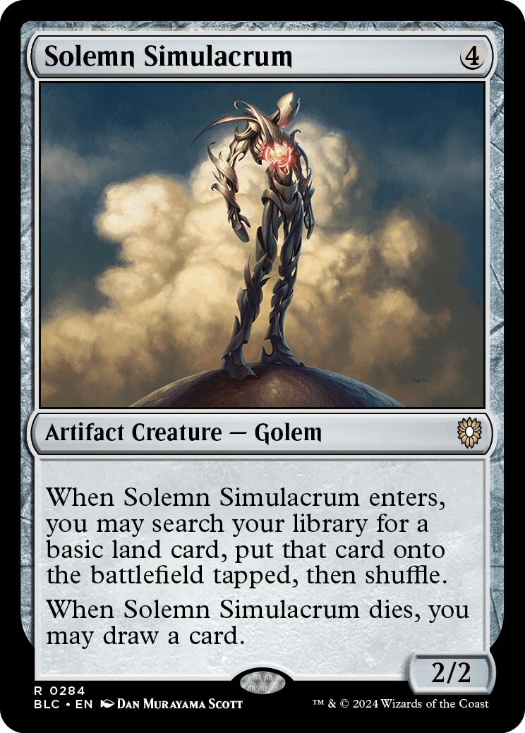 {R} Solemn Simulacrum [Bloomburrow Commander][BLC 284]