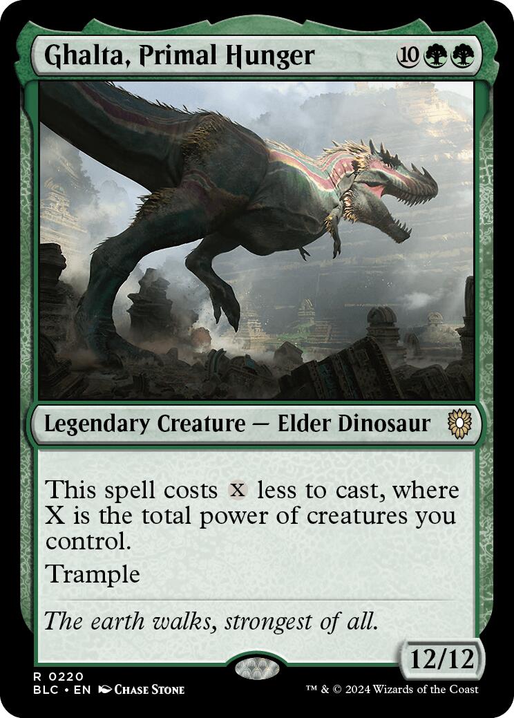 {R} Ghalta, Primal Hunger [Bloomburrow Commander][BLC 220]