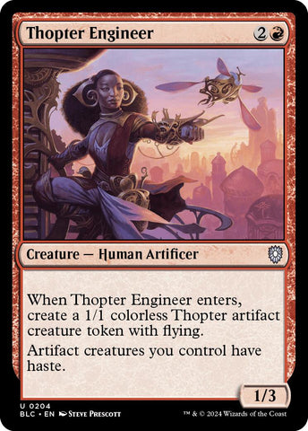 {C} Thopter Engineer [Bloomburrow Commander][BLC 204]