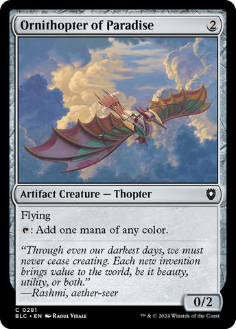 {C} Ornithopter of Paradise [Bloomburrow Commander][BLC 281]