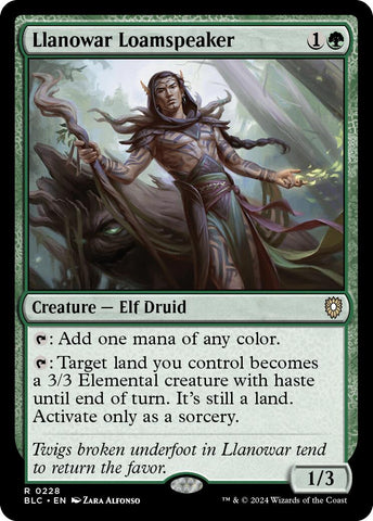 {R} Llanowar Loamspeaker [Bloomburrow Commander][BLC 228]