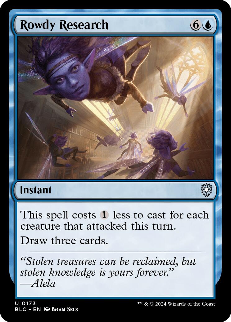 {C} Rowdy Research [Bloomburrow Commander][BLC 173]