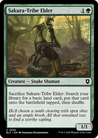 {C} Sakura-Tribe Elder [Bloomburrow Commander][BLC 236]