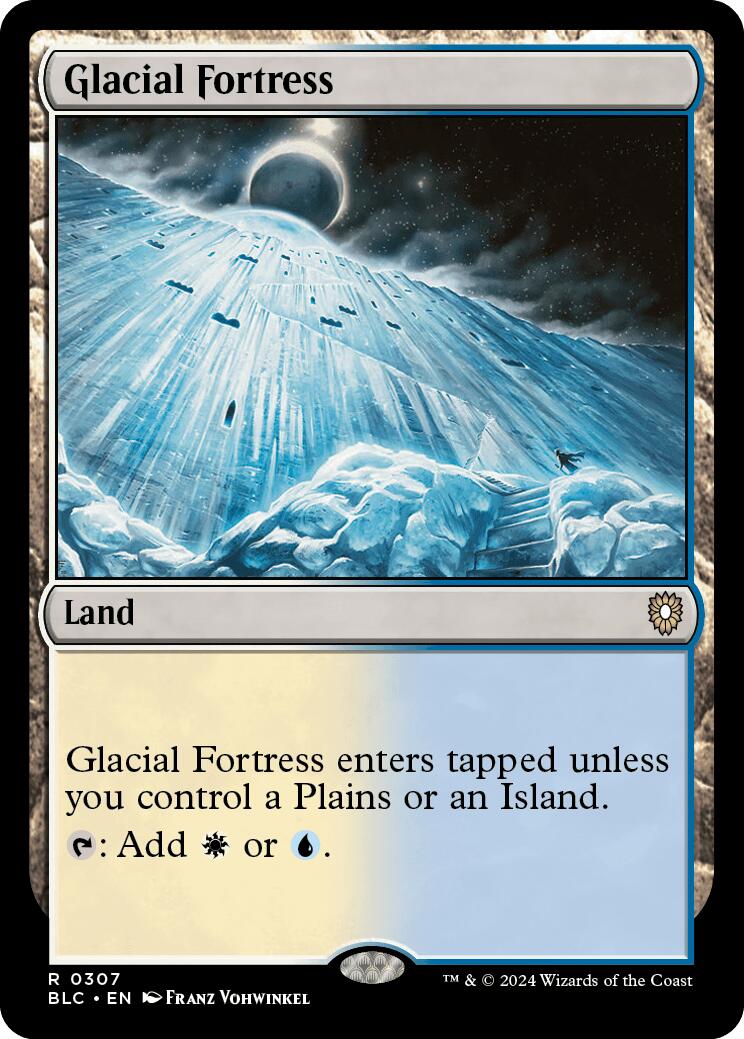 {R} Glacial Fortress [Bloomburrow Commander][BLC 307]