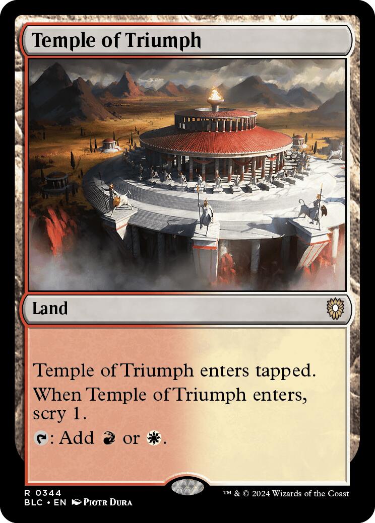 {R} Temple of Triumph [Bloomburrow Commander][BLC 344]