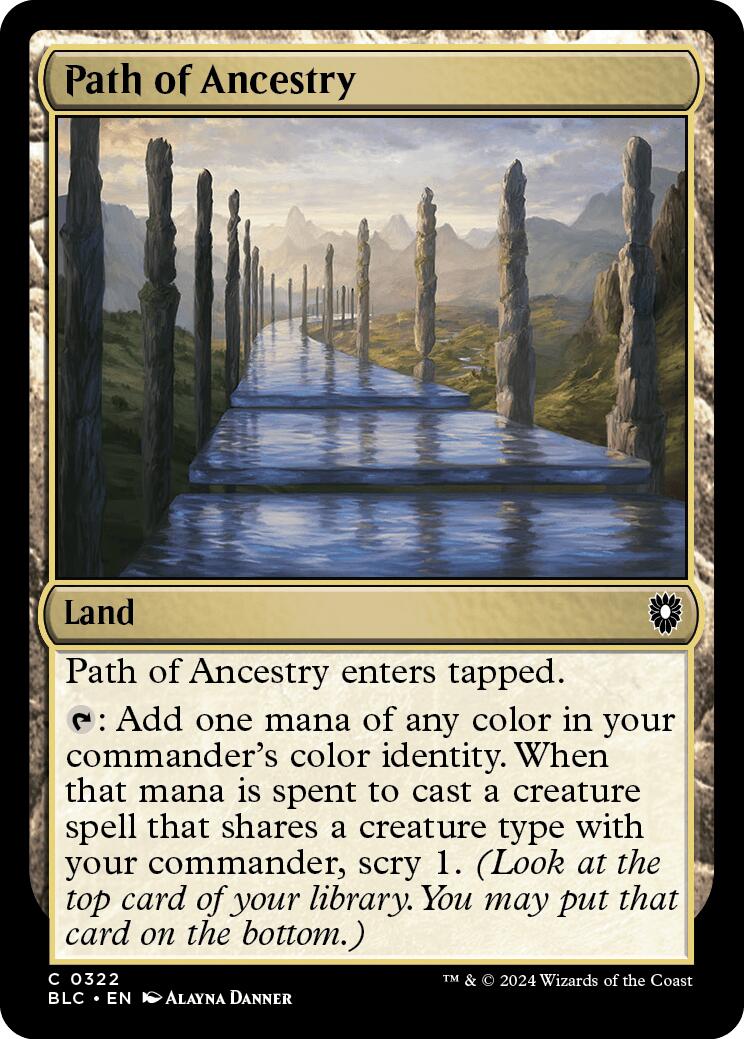{C} Path of Ancestry [Bloomburrow Commander][BLC 322]