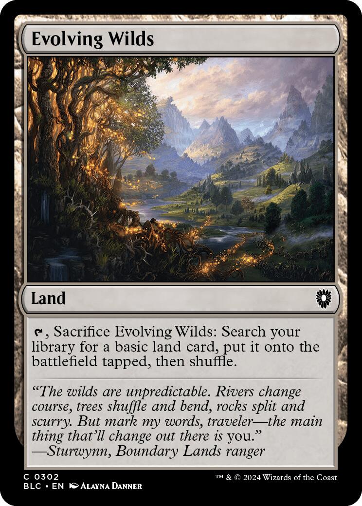 {C} Evolving Wilds [Bloomburrow Commander][BLC 302]