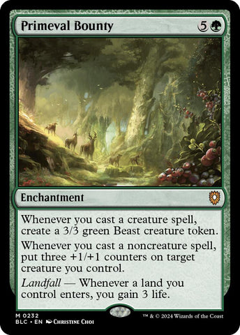 {R} Primeval Bounty [Bloomburrow Commander][BLC 232]