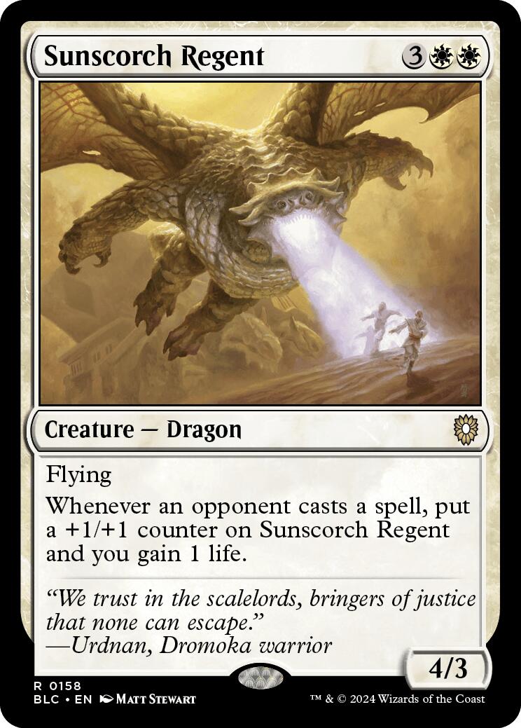 {R} Sunscorch Regent [Bloomburrow Commander][BLC 158]