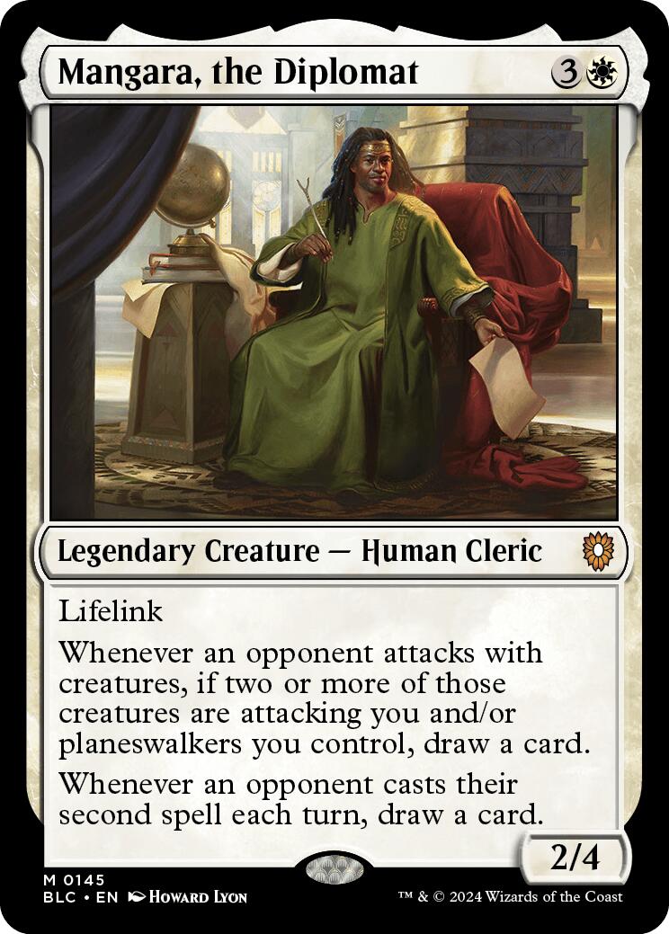 {R} Mangara, the Diplomat [Bloomburrow Commander][BLC 145]