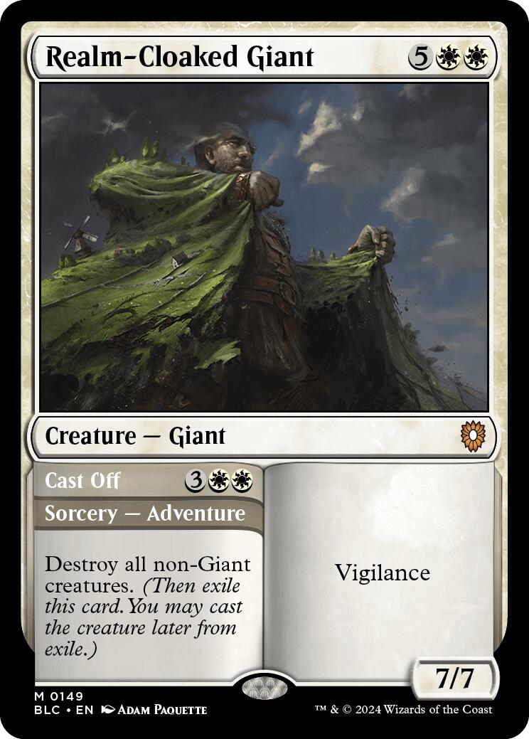{R} Realm-Cloaked Giant [Bloomburrow Commander][BLC 149]