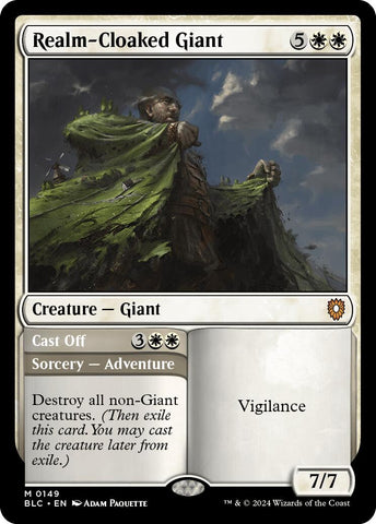 {R} Realm-Cloaked Giant [Bloomburrow Commander][BLC 149]