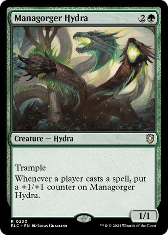 {R} Managorger Hydra [Bloomburrow Commander][BLC 230]