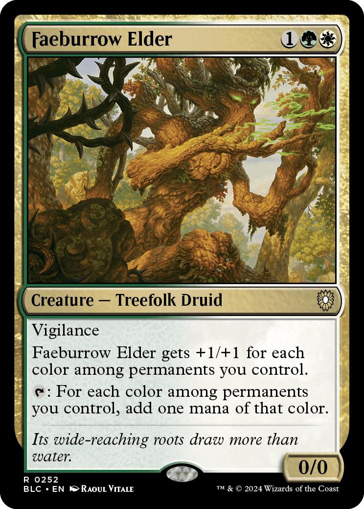{R} Faeburrow Elder [Bloomburrow Commander][BLC 252]