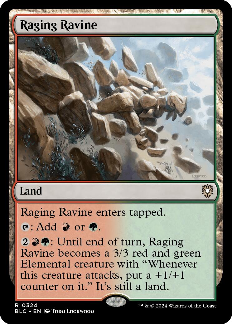 {R} Raging Ravine [Bloomburrow Commander][BLC 324]