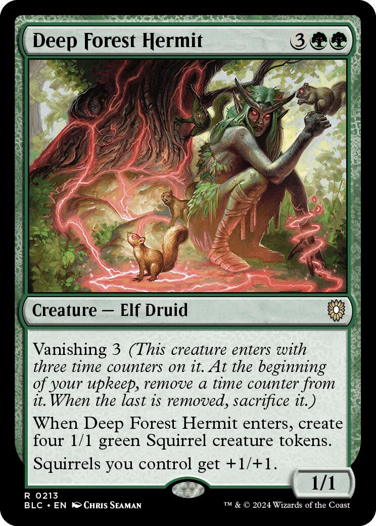 {R} Deep Forest Hermit [Bloomburrow Commander][BLC 213]