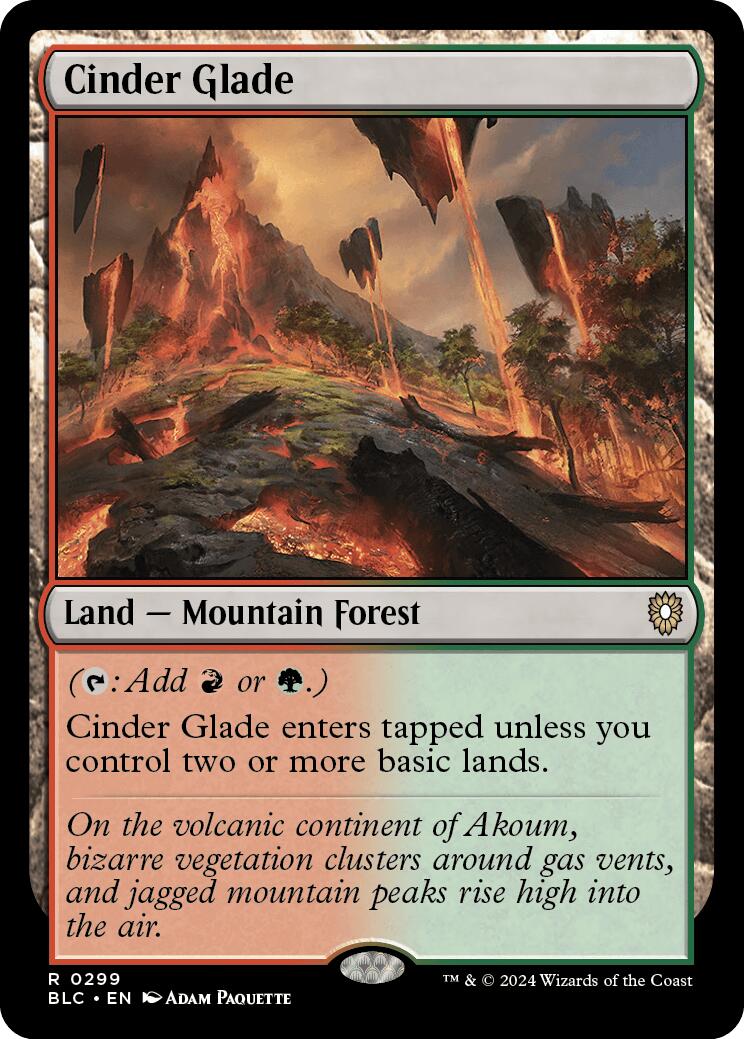 {R} Cinder Glade [Bloomburrow Commander][BLC 299]