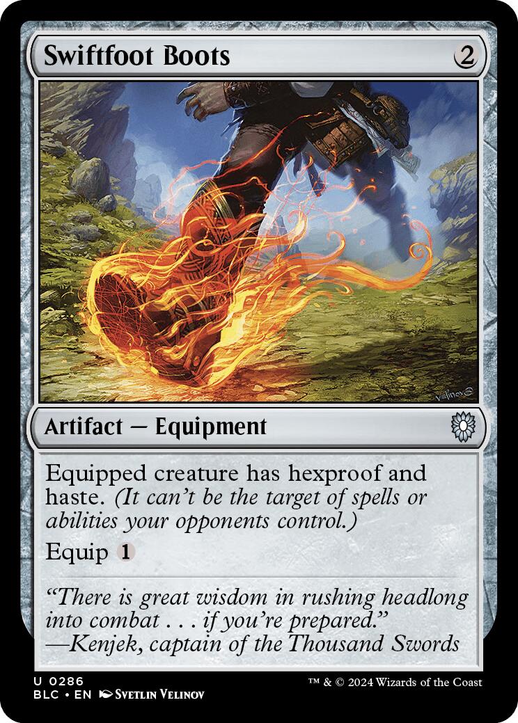 {C} Swiftfoot Boots [Bloomburrow Commander][BLC 286]