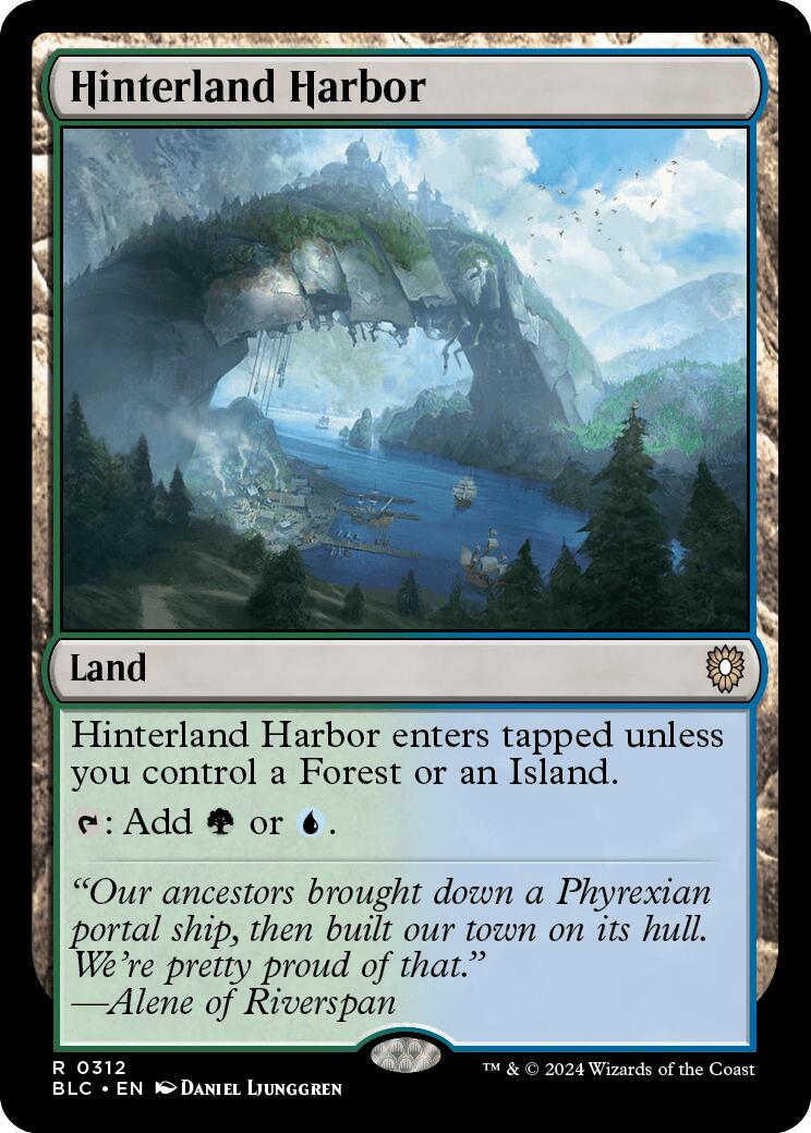 {R} Hinterland Harbor [Bloomburrow Commander][BLC 312]