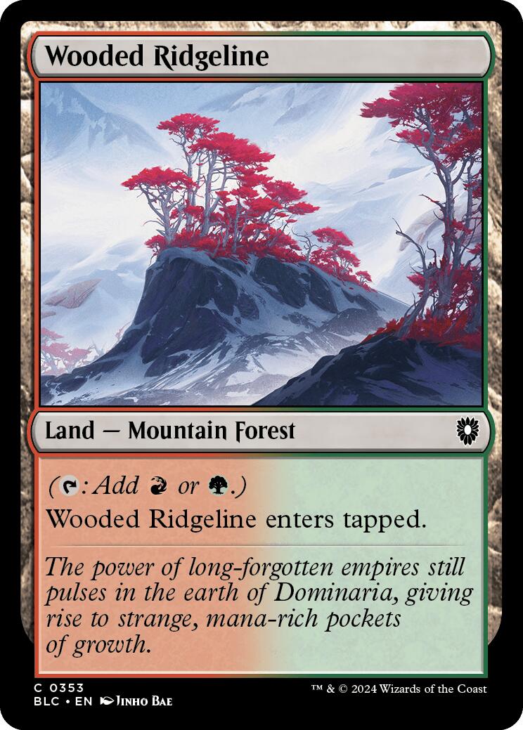 {C} Wooded Ridgeline [Bloomburrow Commander][BLC 353]