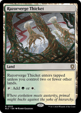 {R} Razorverge Thicket [Bloomburrow Commander][BLC 325]
