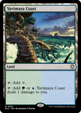 {R} Yavimaya Coast [Bloomburrow Commander][BLC 355]