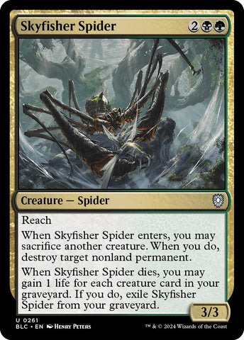{C} Skyfisher Spider [Bloomburrow Commander][BLC 261]
