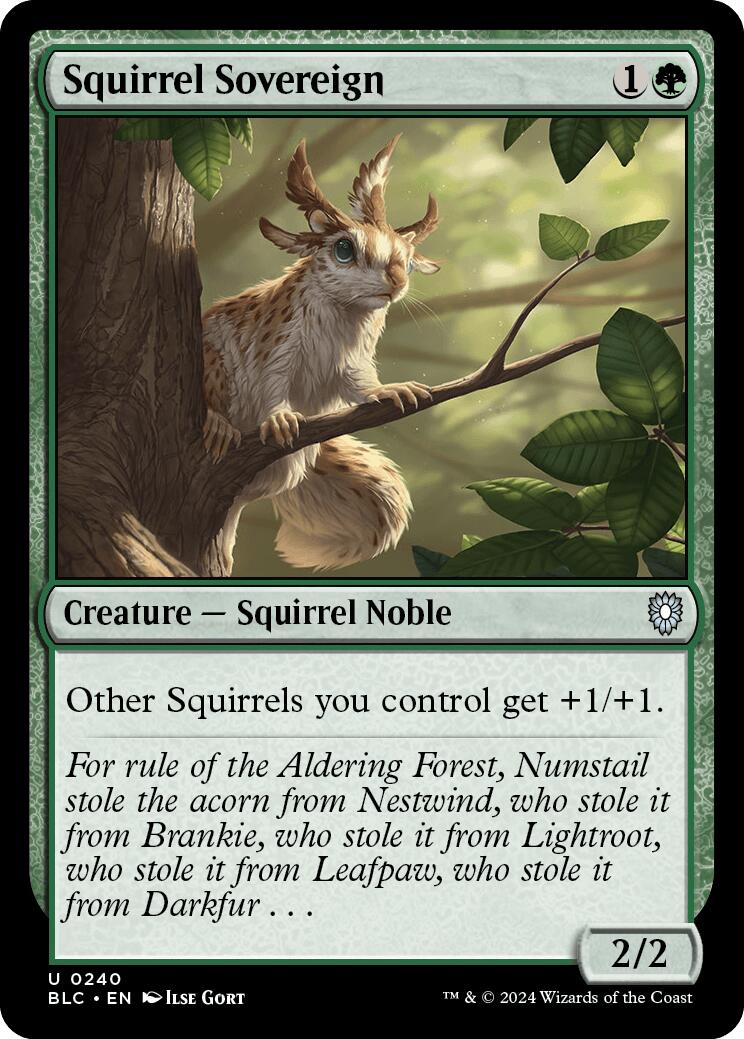 {C} Squirrel Sovereign [Bloomburrow Commander][BLC 240]