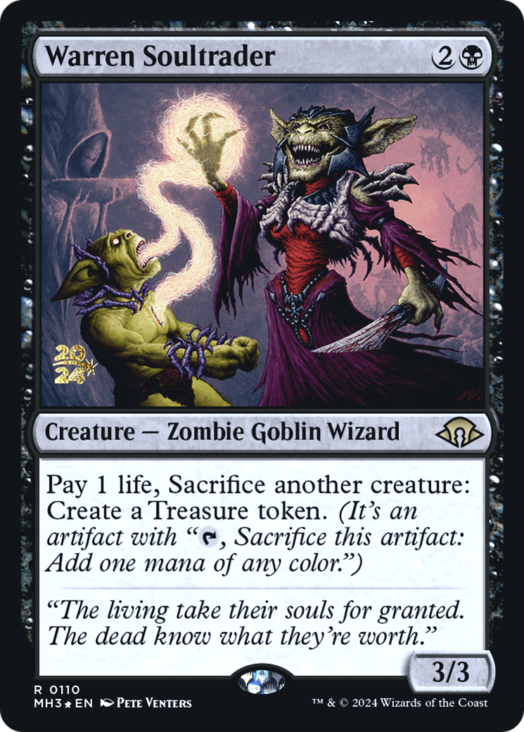 {R} Warren Soultrader [Modern Horizons 3 Prerelese Promos][PR PMH3 110]