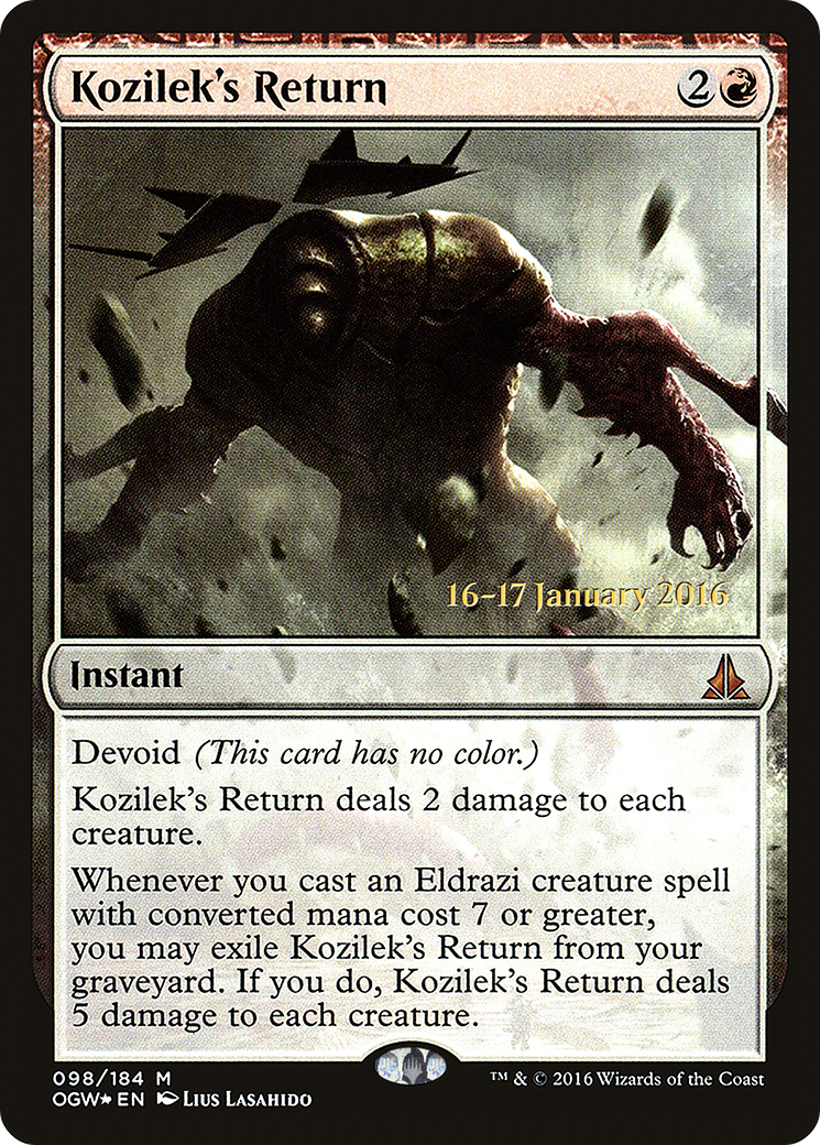 {R} Kozilek's Return [Oath of the Gatewatch Prerelease Promos][PR OGW 098]